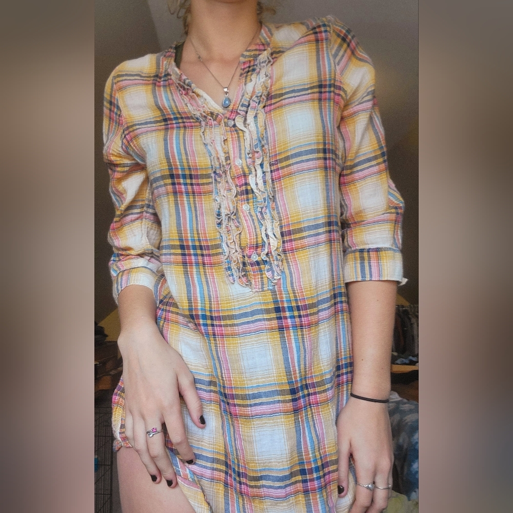 Flannel Hollister Blouse